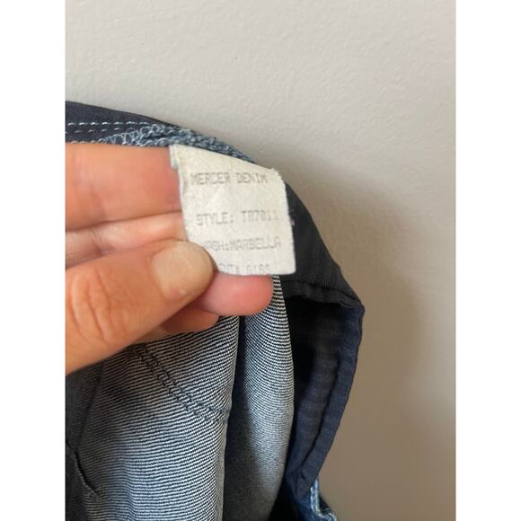 Anlo Wide Leg Dark Wash Mercer Denim Flare Jeans - Picture 7 of 9